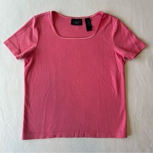 Pink Ribbed Women's Top